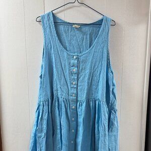 Beaton Linen Gathered Dress